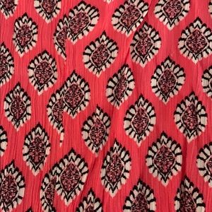 NY & Co gauzy neon pink dress